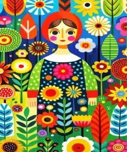 Whimsical Woman Paint By Numbers