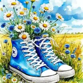 Blue Shoes Paint By Numbers
