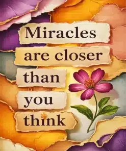 Miracles Quotes Paint By Numbers