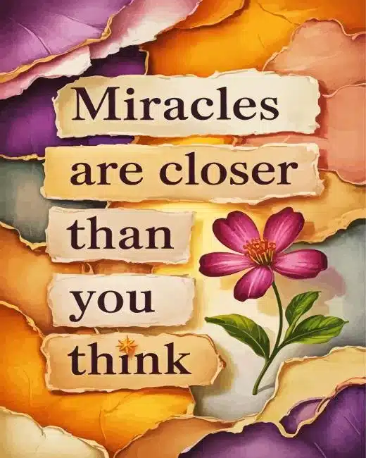 Miracles Quotes Paint By Numbers
