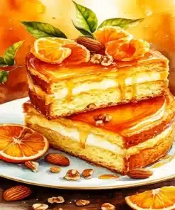 Orange Cake Paint By Numbers