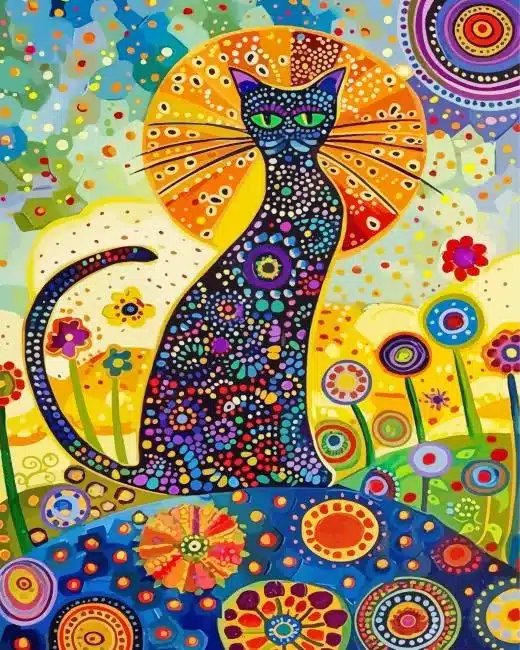 Whimsical Cat Paint By Numbers