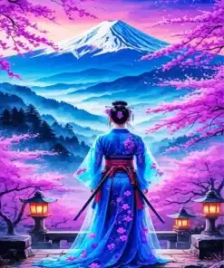Asian Lady Art Paint By Numbers
