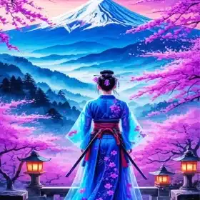 Asian Lady Art Paint By Numbers