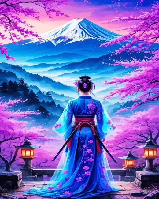 Asian Lady Art paint by number Asian Lady Art Paint By Numbers