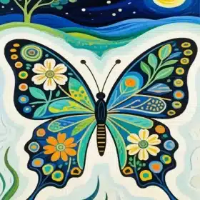Butterfly Art Paint By Numbers