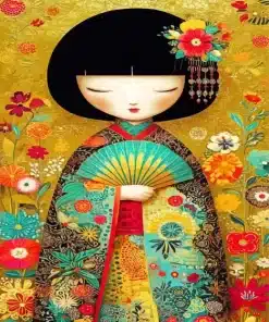Chinese Girl Art Paint By Numbers