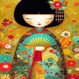 Chinese Girl Art Paint By Numbers