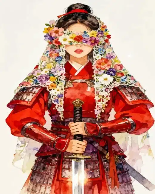 Fighter lady paint by number Fighter Lady Paint By Numbers