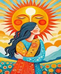 Lady Of The Sun Paint By Numbers