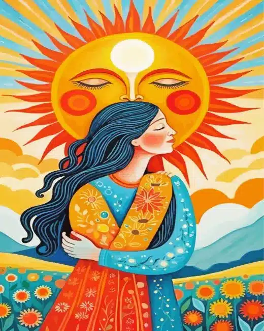 Lady Of The Sun Paint By Numbers