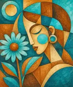 Abstract Lady Paint By Numbers