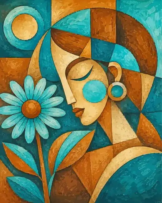 abstract lady paint by number Abstract Lady Paint By Numbers