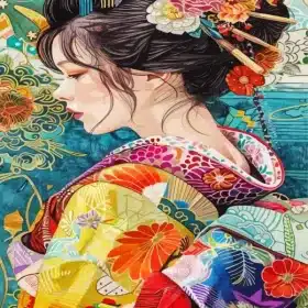 Classy Asian Woman Paint By Numbers
