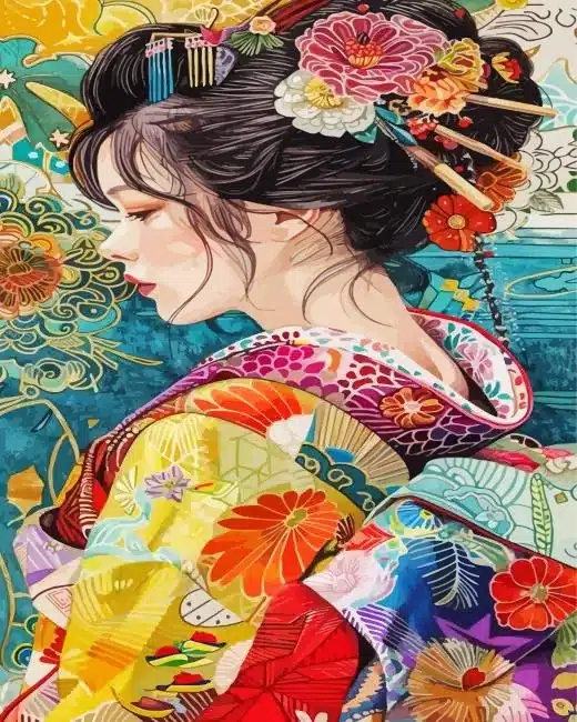 asian woman- art paint by numbers Classy Asian Woman Paint By Numbers