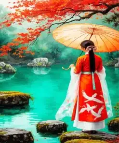 Asian Woman Paint By Numbers