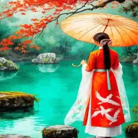 Asian Woman Paint By Numbers