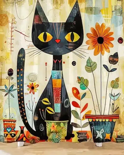 Black Cat Paint By Numbers
