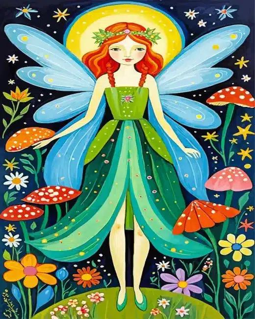 fairy girl art paint by number Fairy Girl Art Paint By Numbers
