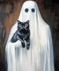 Ghost Cat Paint By Numbers