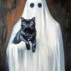 Ghost Cat Paint By Numbers