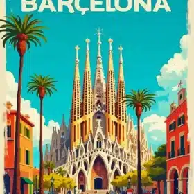 Barcelona Poster Paint By Numbers