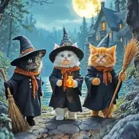 Cat Witches Paint By Numbers