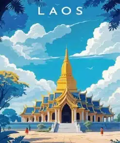Laos Poster Paint By Numbers