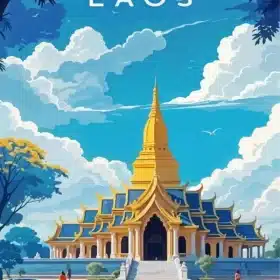 Laos Poster Paint By Numbers