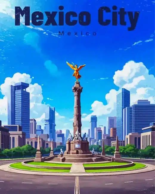 Mexico City Paint By Numbers