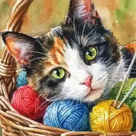 Adorable Cat Paint By Numbers 