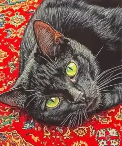 Black Cat Paint By Numbers