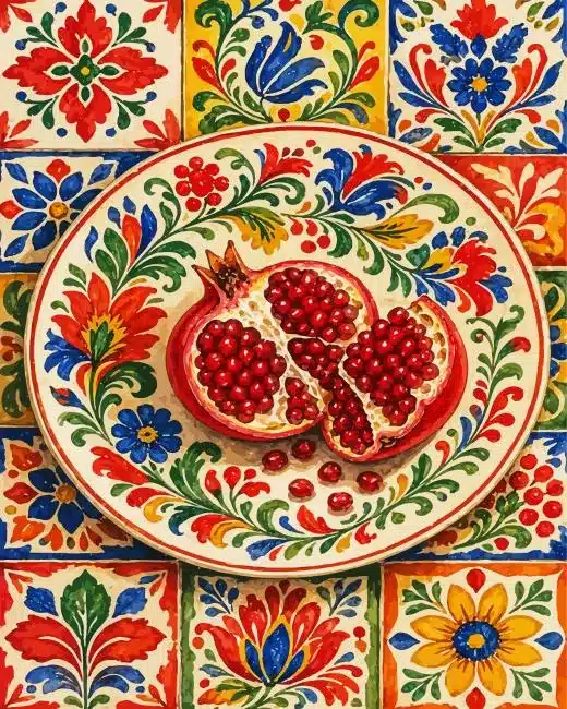 Pomegranate Art Paint By Numbers