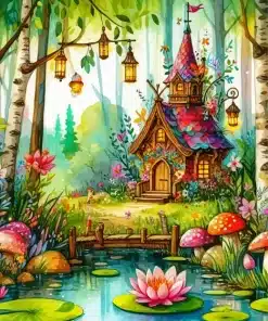 Fairy House Paint By Numbers