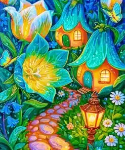 Fairy Houses Paint By Numbers