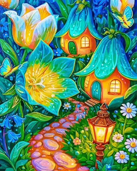 Fairy Houses Paint By Numbers