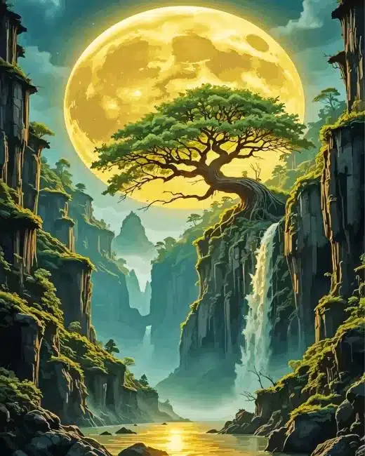 Full Moon Paint By Numbersz