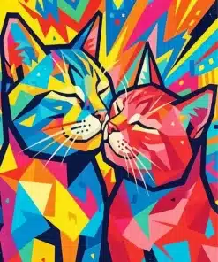 Romantic Cats Paint By Numbers